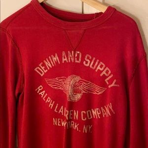 Vintage Crew Neck Polo Sweater